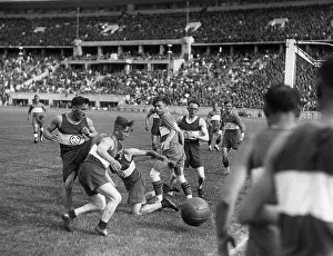 Ballgame: Soccer game of the SA, 1938