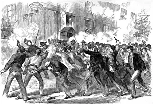 Suppressed: Socialists attacking the Fire-Station, Belleville 1870