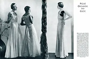 Falaise: Three society models by Madame Yevonde