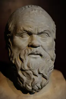 Bearded: Socrates (470-399 BC). Bust