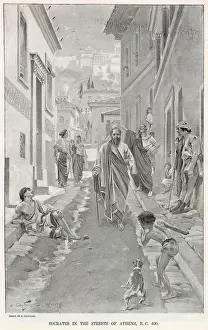 Socrates: Socrates in an Athens street
