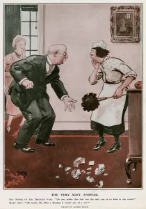 Accidentally: The very soft answer by Alfred Leete