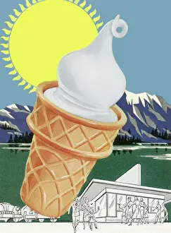 Desserts: Soft Vanilla Cone