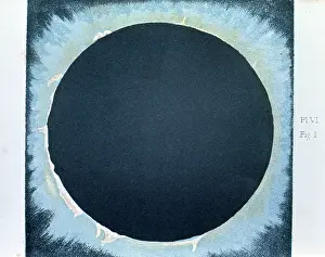 Corona: Solar corona and prominences 1860. Observations