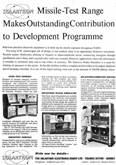 Solartron: Solartron Missile Test Range Equipment
