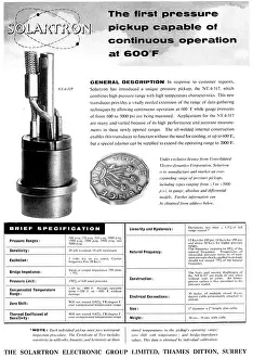 Solartron: Solartron Pressure Pickup NT.4-317