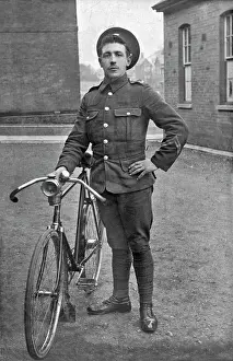 Puttees: Soldier with a bicycle
