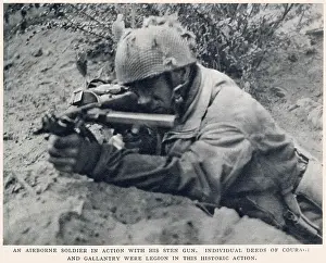 81st: Soldier of the British First Airborne in action in Arnhem