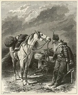 Refusing: A soldier and his horse