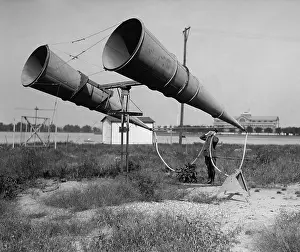 Amplifier: Soldier listening through Bolling Field's amplifier