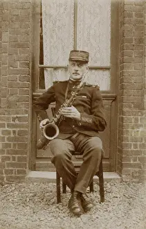 Saxophone: Soldier Plays Saxophone