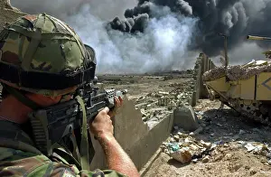 Iraq: Soldier serving with The Irish Guards - Basra, Iraq