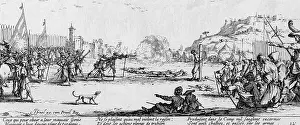 Squads: A soldier being shot by a firing squad