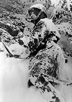 Paramilitary: Soldier in the Slovak mountains, 1945