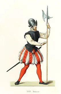 Halberd: Soldier of Walloon, Low Countries, 16th century