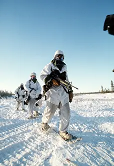 Snowshoes: US soldiers in Arctic warfare training at ?