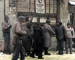 Battered: US soldiers in Bastogne