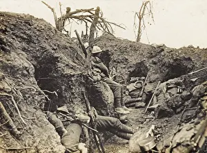 The National Army Museum: Soldiers of the Border Regiment resting