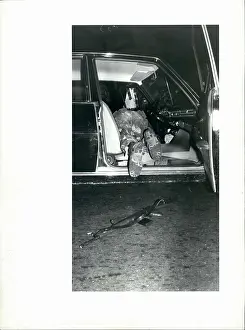 Checkpoint: Soldiers Check Cars Along Checkpoint