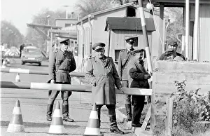 Forbid: Soldiers at a checkpoint, East Berlin, Germany
