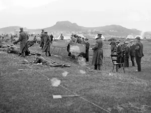 Blackboards: Soldiers doing target practice on a shooting range