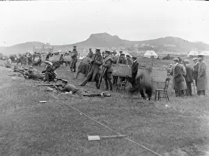 Blackboards: Soldiers doing target practice on a shooting range
