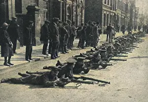 Prone: Soldiers drilling 1914