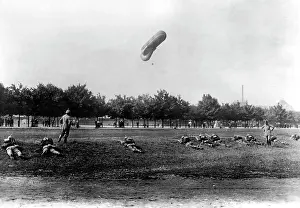 Infanterie: Soldiers at a field exercise during the First World War
