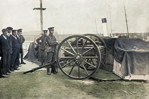 Territorials: Soldiers guard Tilbury Docks at the outbreak of WWI
