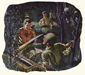 Saver: Soldiers handling Artillery Shells in Jungle