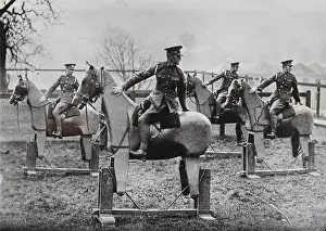 Saddles: Soldiers learn to mount and saddle a horse