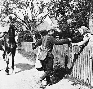 Fills: Soldiers during maneuvers in Silesia, 1906