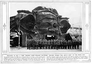 Soldiers on parade