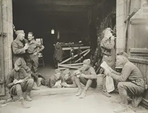 Hobbies: Soldiers passing the time with various leisure