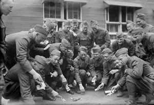 Craps: Soldiers playing a dice game, original title: ?