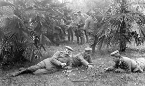 Austria Hungary: Soldiers in Pordenone, 1917