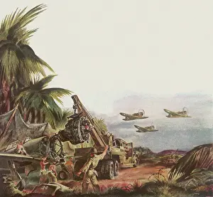 Replace: Soldiers replace P-40 Engine