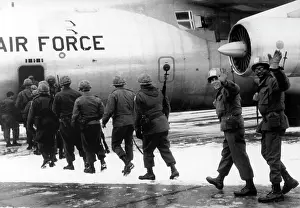 Mano: US soldiers return to the USA after having finished the mano