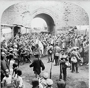 Bayonet: Soldiers of the Russian empire passing through
