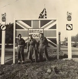 The Kathy Butler Collection: Soldiers on the Russian frontier at Helmstedt, Germany