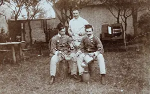 Mahren: Three soldiers of the Schwadronskuche