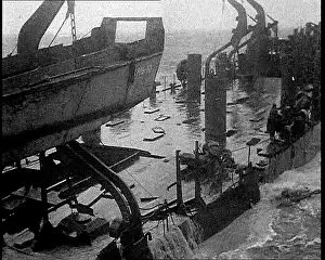 Shipwrecked: Soldiers on a Shipwrecked Landing Craft