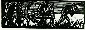 Liss Fine Art: Soldiers with a stretcher, WW1