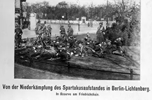 Loyal: Soldiers taking a break at the Friedrichshain in Berlin