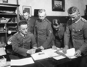 Wages: Soldiers get their wages, 1932