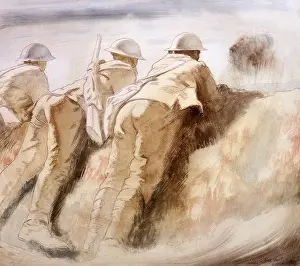Combats: Soldiers Watching Shell