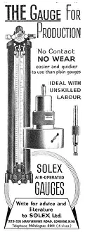 Gauges: Solex Air Operated Gauges