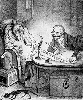 Miser: Solicitor writing a will for a sick client