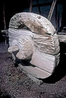 Solid: Solid Wooden Cart Wheel