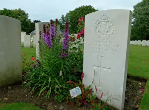 Ieper: Solitary Headstone of Lt Gilbert Talbot, Sanctuary Wood CWG